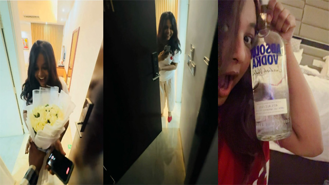 Horny Drinking Faria Bathing Fucking Mms Part 3